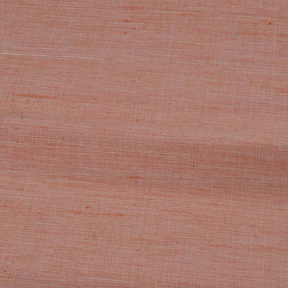 FUTKI ORANGE KHADI COTTON 93 GSM HANDWOVEN FABRIC