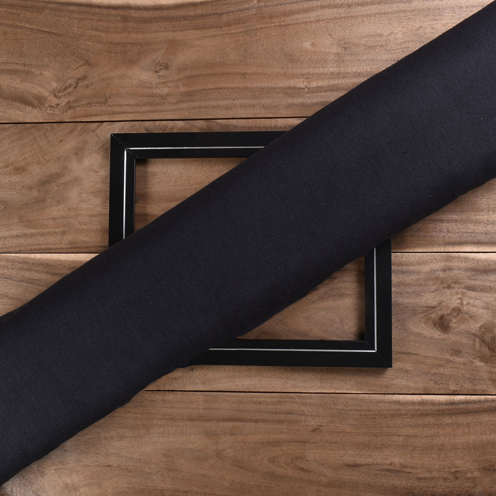 Black Diamond Twill Khadi Cotton 166 GSM Fabric