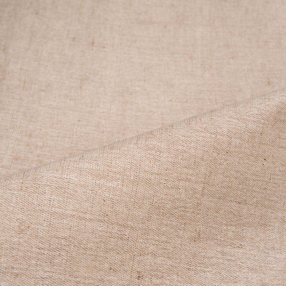 PLAIN NATURAL PURE TUSSAR SILK 145 GSM HANDWOVEN FABRIC