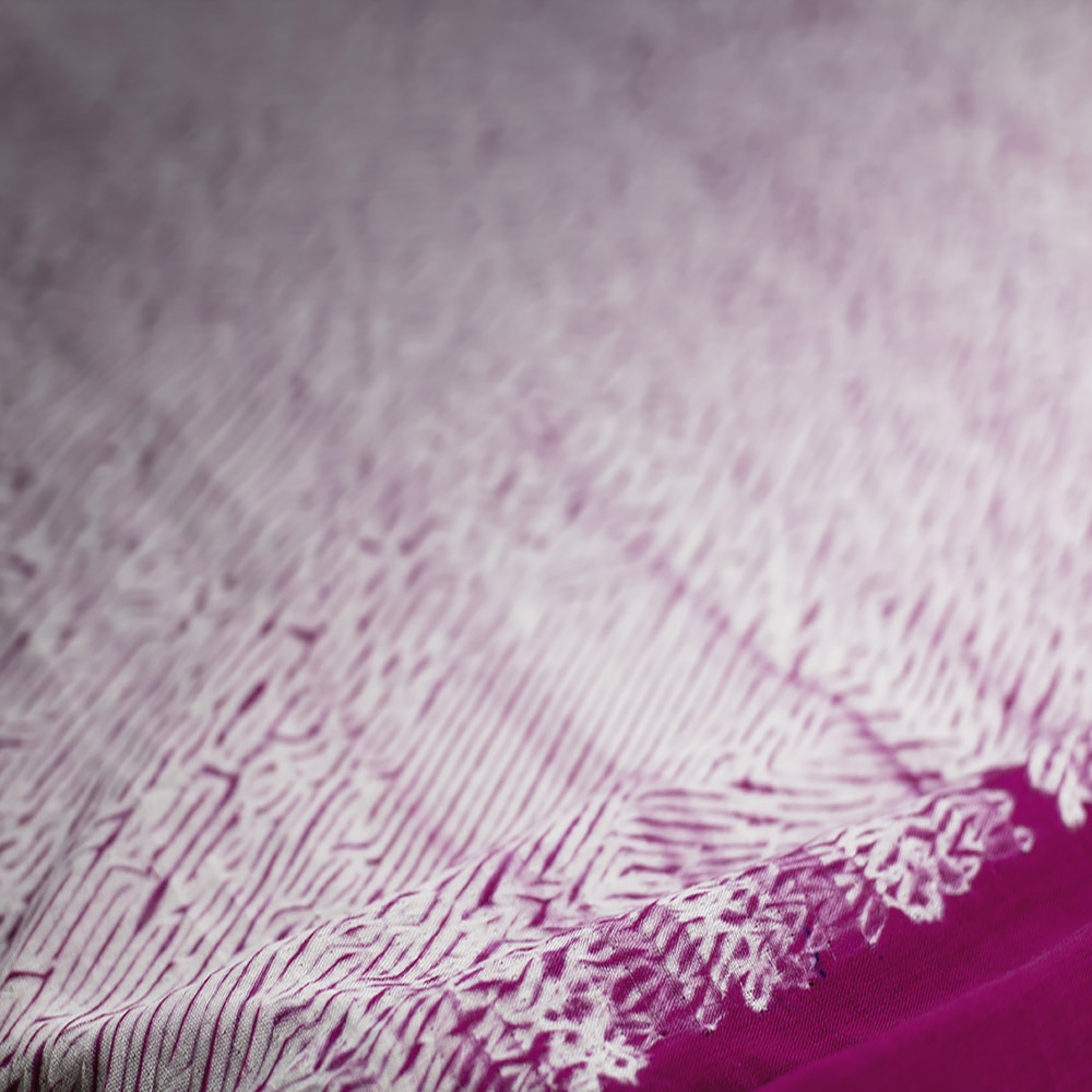 ABSTRACT PINK & WHITE SHIBORI MERCERISED COTTON 70 GSM FABRIC