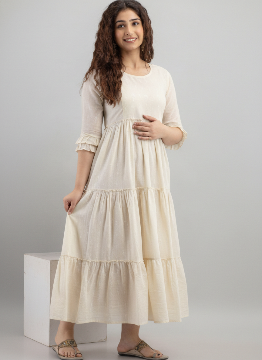 Tiers Of Gathers Anarkali Dress