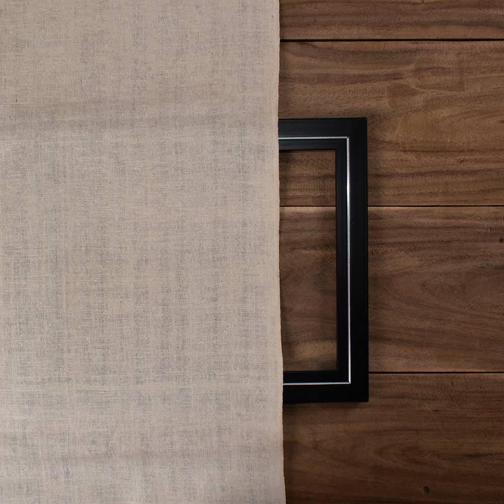 PLAIN NATURAL PURE MATKA SILK 111 GSM HANDWOVEN FABRIC
