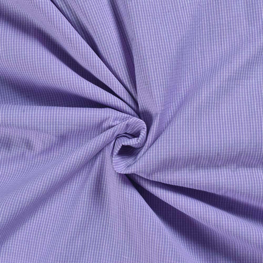 Check Purple Pure Cotton 93 GSM Handwoven Fabric