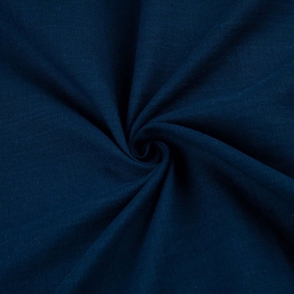 Denim Twill Royal Blue Pure Cotton 118 GSM Handwoven Fabric