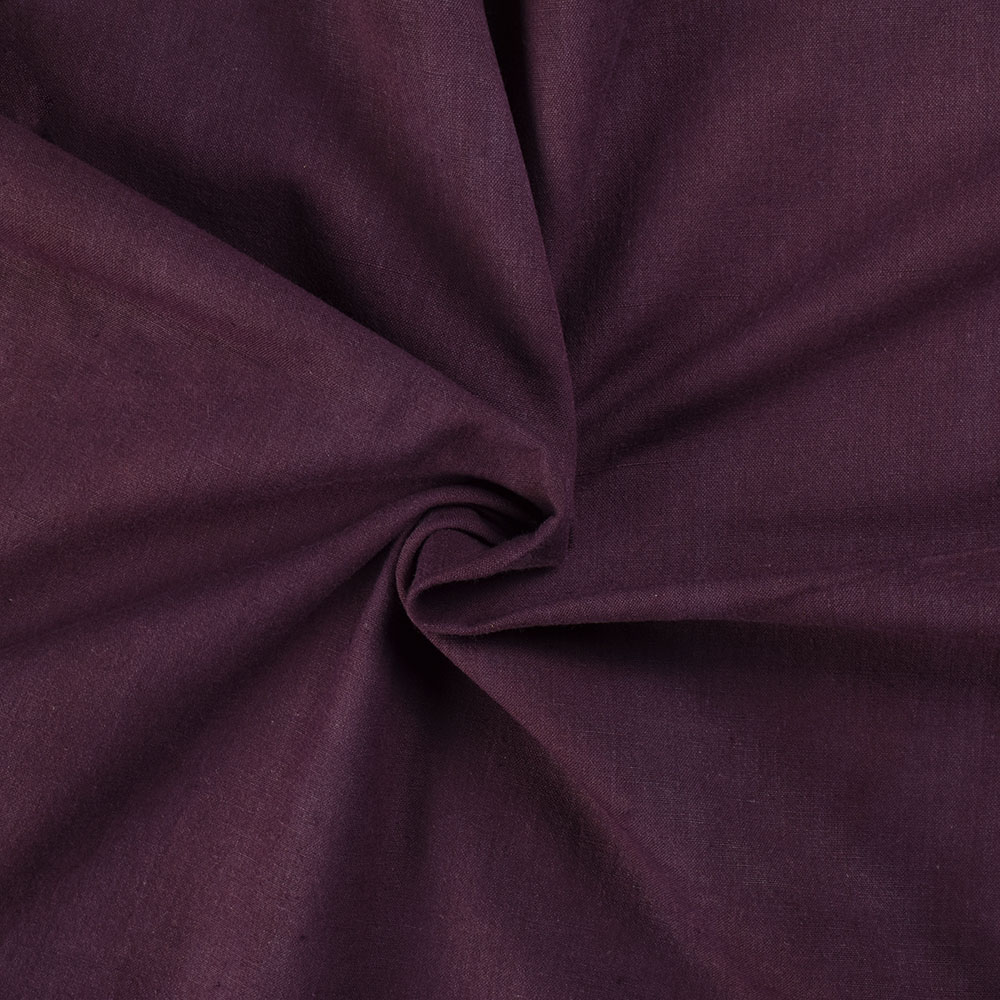 Plain Maroon Khadi Cotton 120 GSM Handwoven Fabric