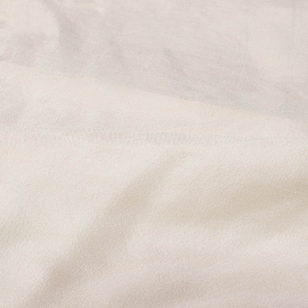 Plain Natural Pure Mulberry Triple Plyed Silk 80 GSM Handwoven Fabric