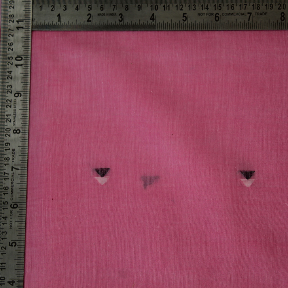 GEOMETRIC PINK JAMDANI PURE COTTON 55 GSM FABRIC 28