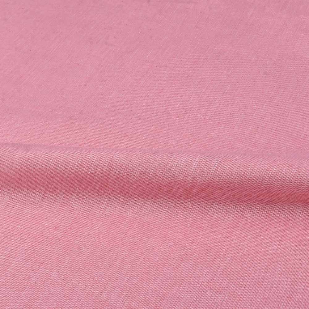 PLAIN PINK PURE COTTON 80 GSM HANDWOVEN FABRIC