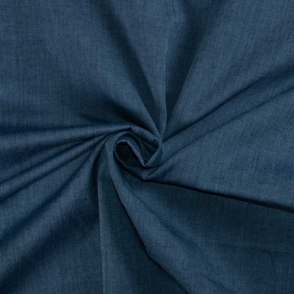 Royal and Navy Blue Cross Color Cotton 75 GSM Handwoven Fabric