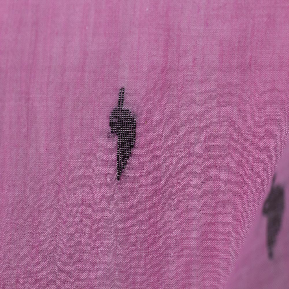 GEOMETRIC PINK JAMDANI PURE COTTON 55 GSM FABRIC