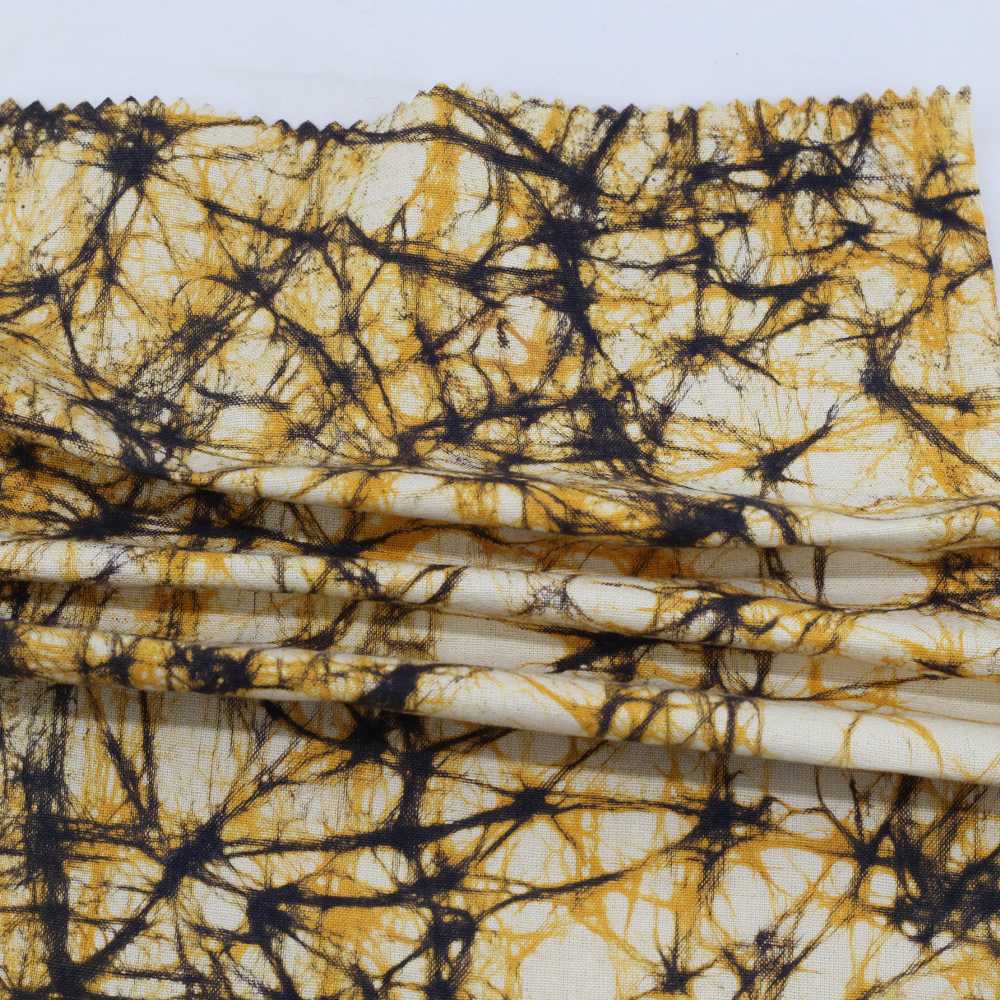 ABSTRACT OFF-WHITE BATIK printed COTTON 110 GSM FABRIC - HAND PRINTED