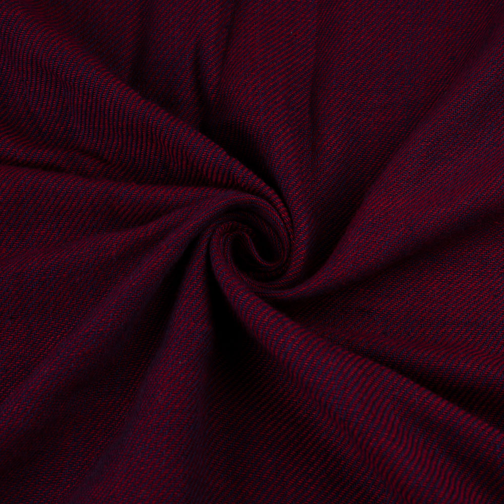 Denim Twill Maroon Pure Cotton 120 GSM Handwoven Fabric