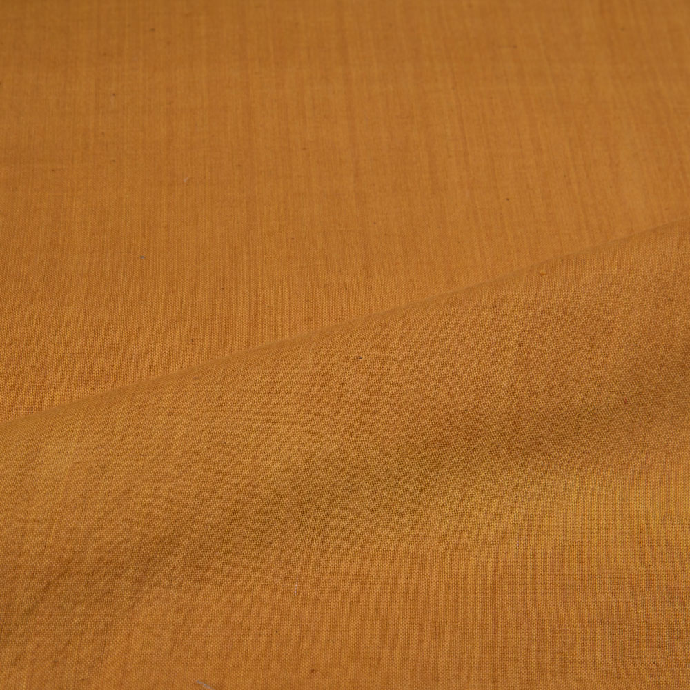 PLAIN YELLOW PURE COTTON 92 GSM HANDWOVEN FABRIC