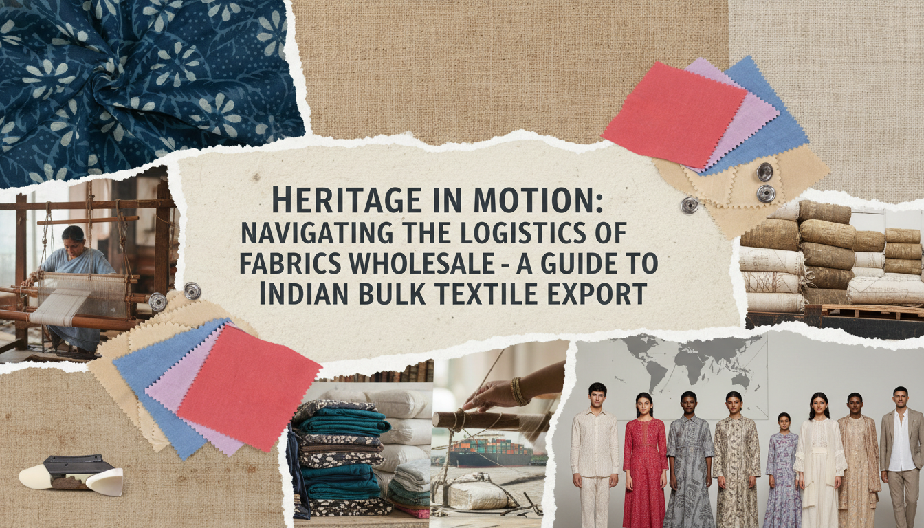 Navigating the Logistics of Fabrics Wholesale: A Guide to Indian Bulk Textile Export