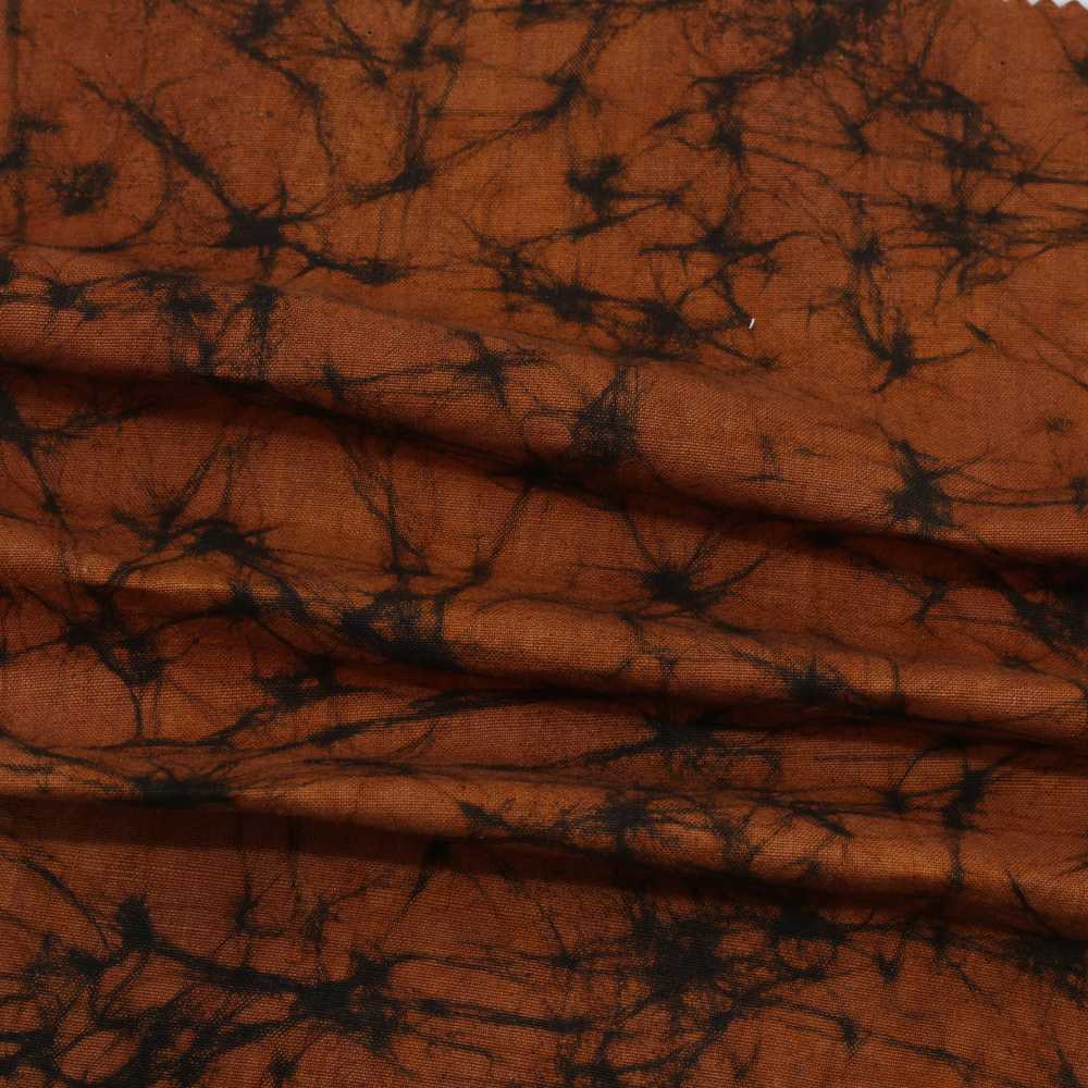 ABSTRACT BROWN BATIK printed COTTON 110 GSM FABRIC - HAND PRINTED