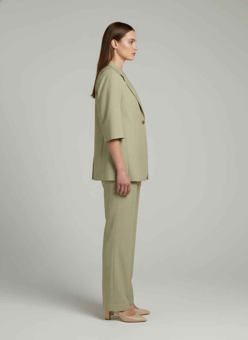 Quarter Sleeve Blazer Co-ord set