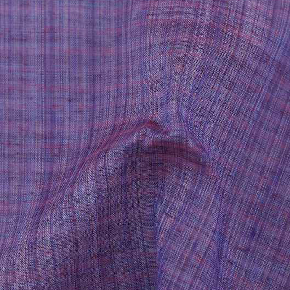 Stripe Purple Pure Cotton 64 GSM Handwoven Fabric C3