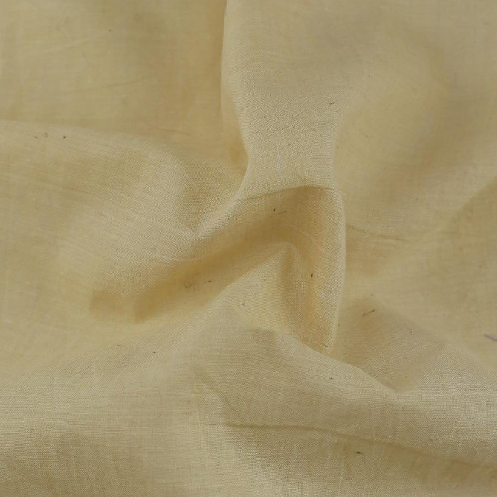 CHAMBRAY BEIGE KHADI COTTON 62 GSM HANDWOVEN FABRIC