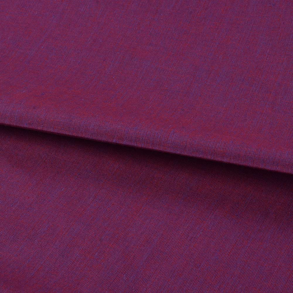 SOLID PURPLE RED CROSS COLOR PURE COTTON 85 GSM HANDWOVEN FABRIC