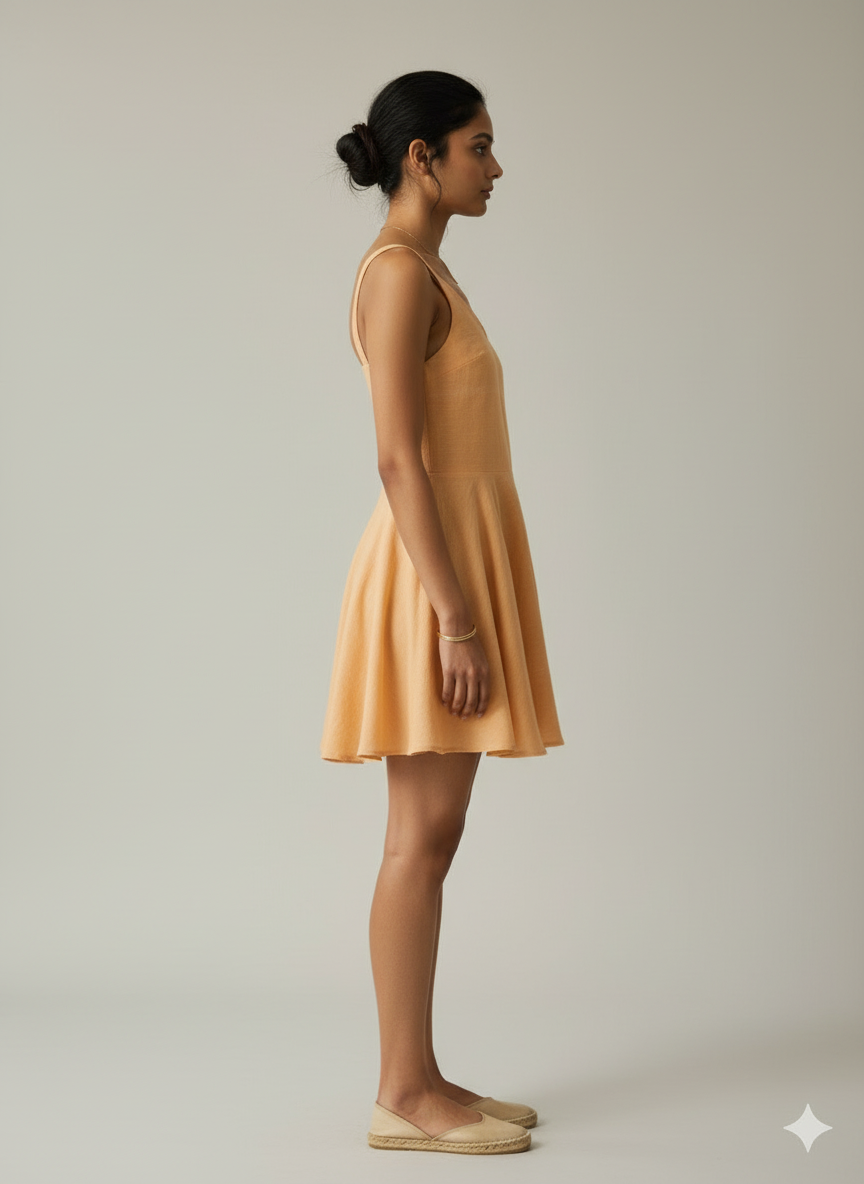 Strappy Fit And Flare Mini Dress