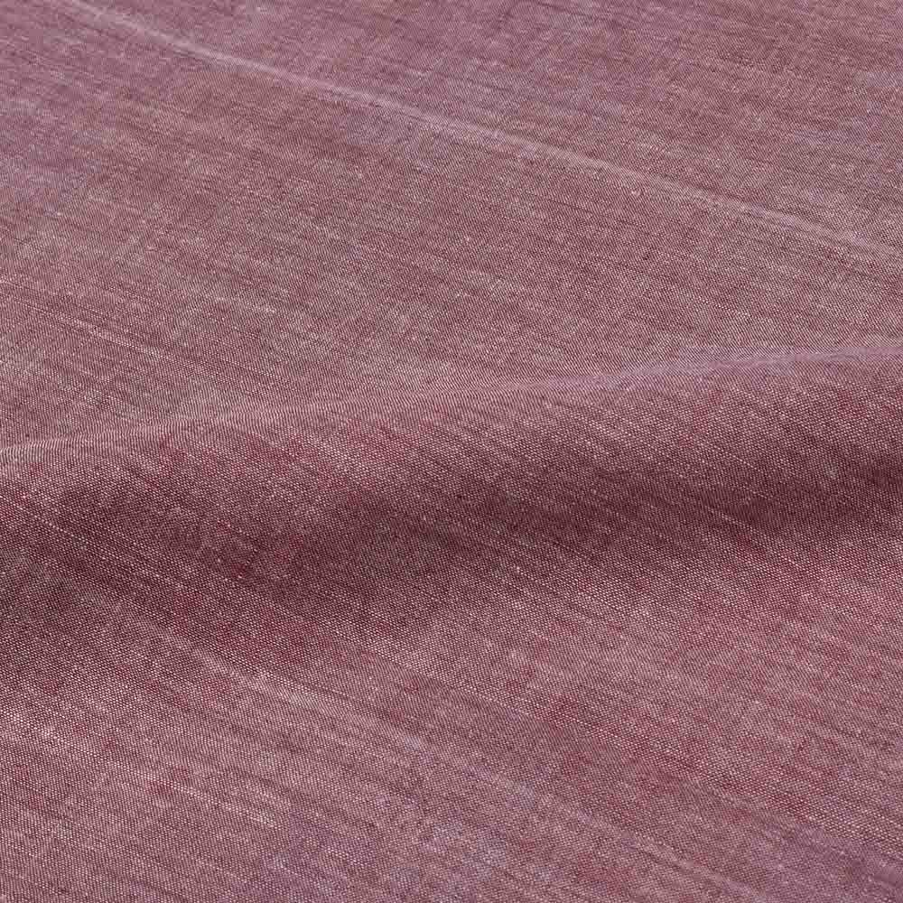 CROSS COLOUR RED KHADI COTTON 70 GSM HANDWOVEN FABRIC