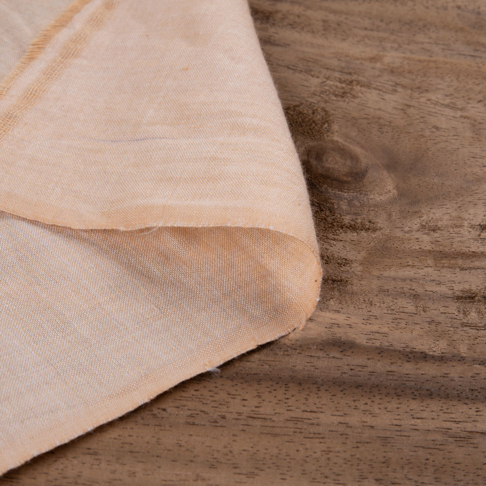 Plain Beige Pure Cotton 92 GSM Handwoven Fabric