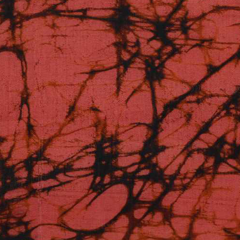 Abstract Red Batik 54 GSM Mulberry Silk Fabric