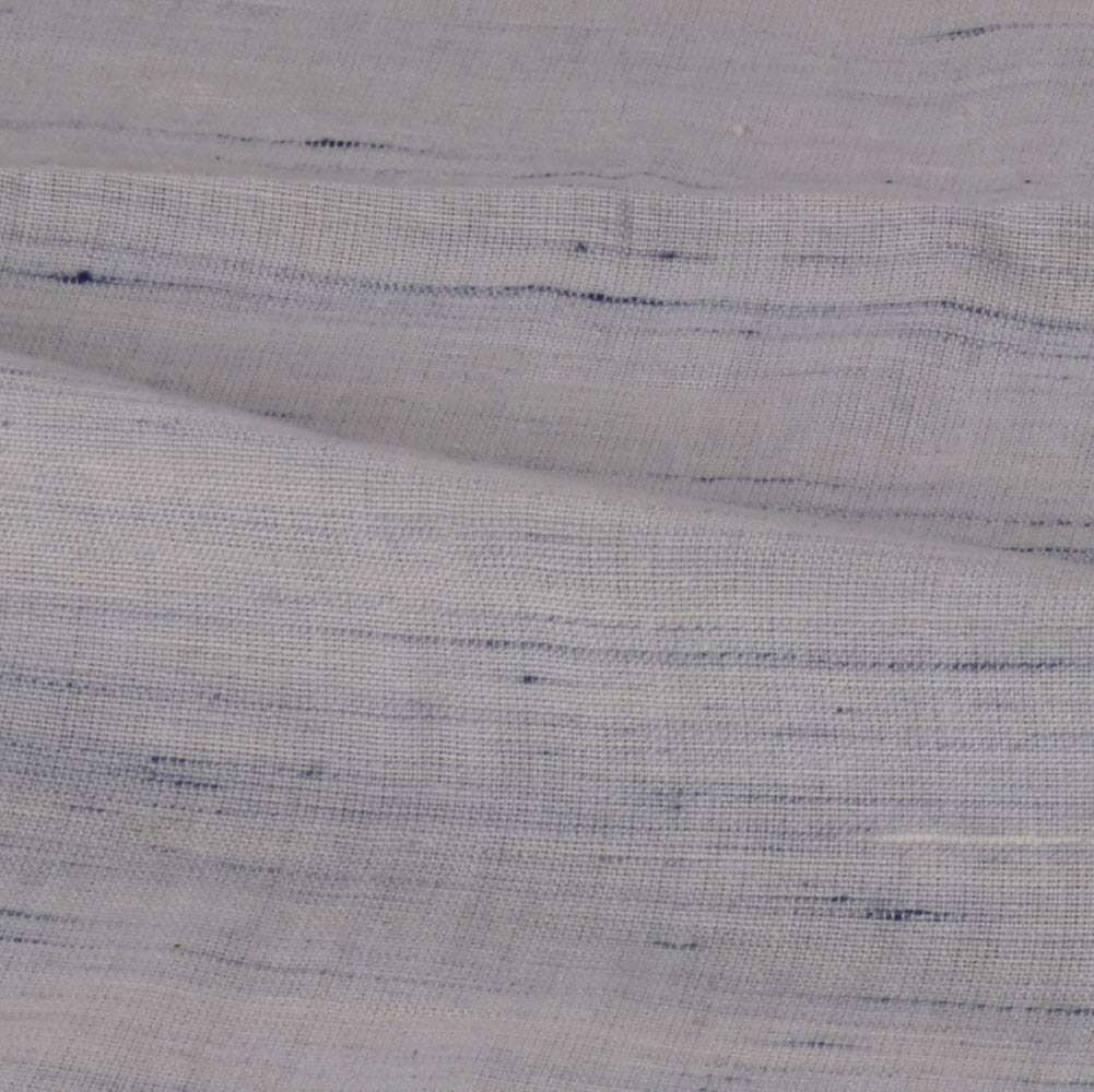 FUTKI NAVY BLUE KHADI COTTON 92 GSM HANDWOVEN FABRIC
