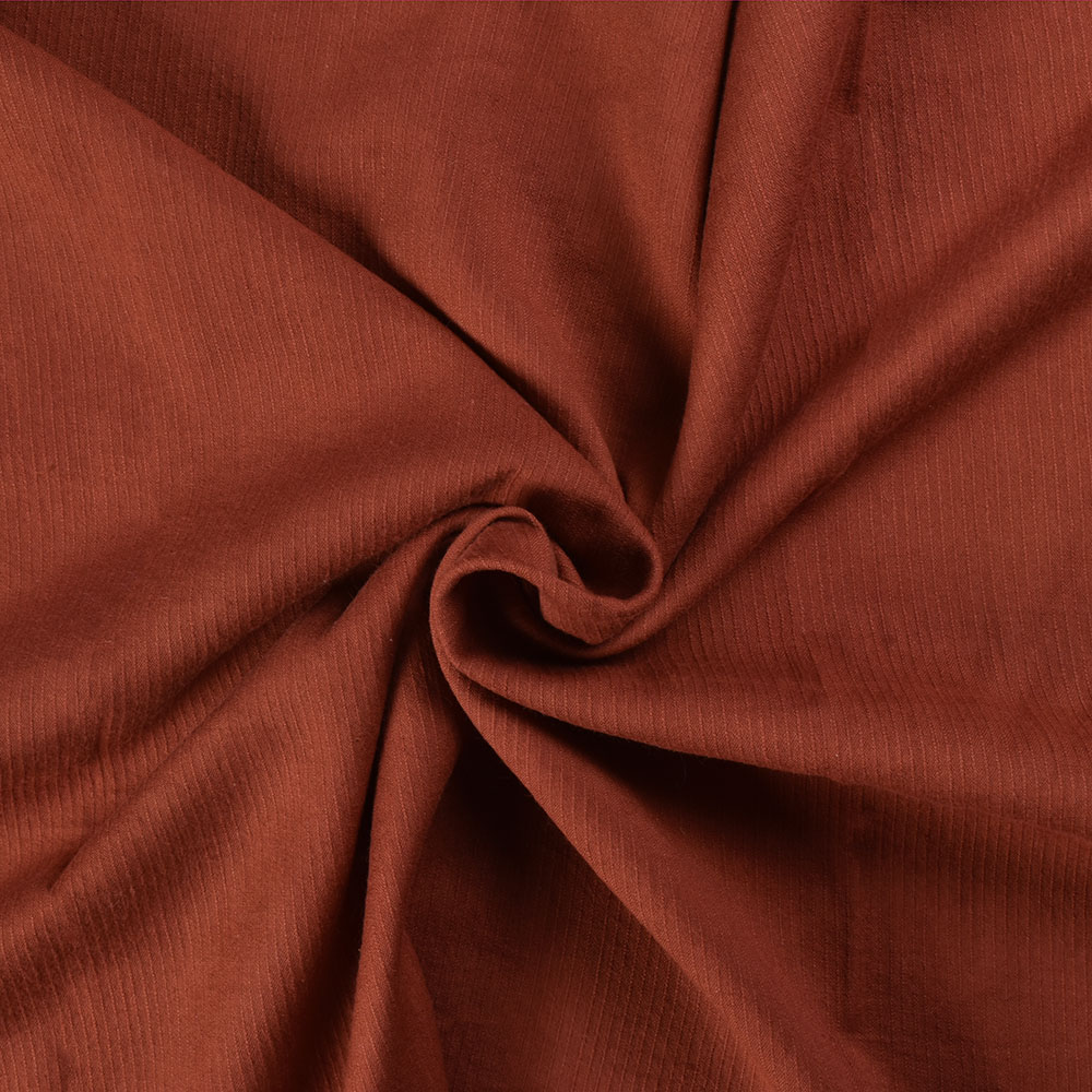 Stripe Brown Pure Cotton 77 GSM Handwoven Fabric