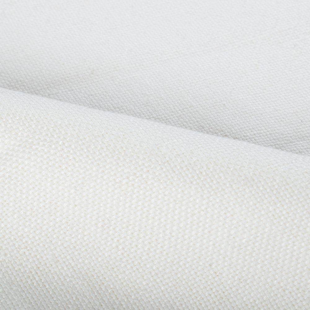 White Cotton and Linen 265 GSM Handwoven Coating Fabric 25