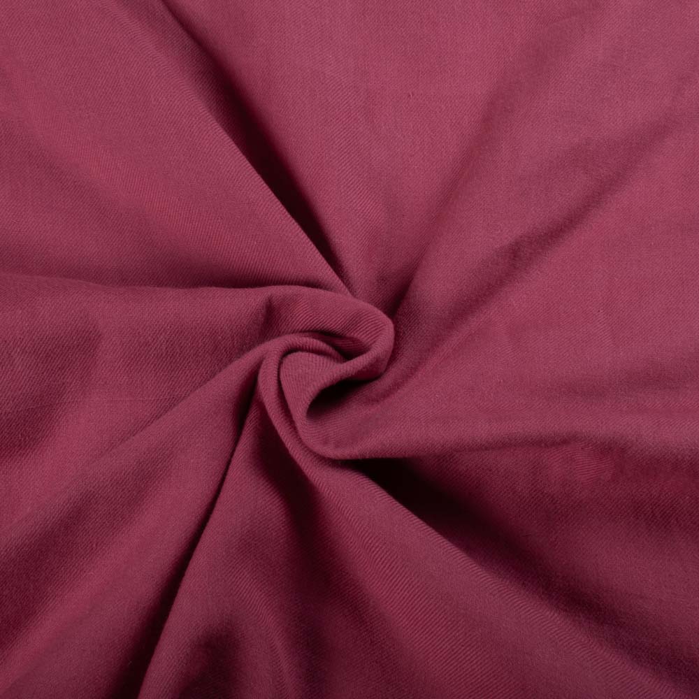 SOLID SATIN TWILL RED PURE COTTON 102 GSM HANDWOVEN FABRIC