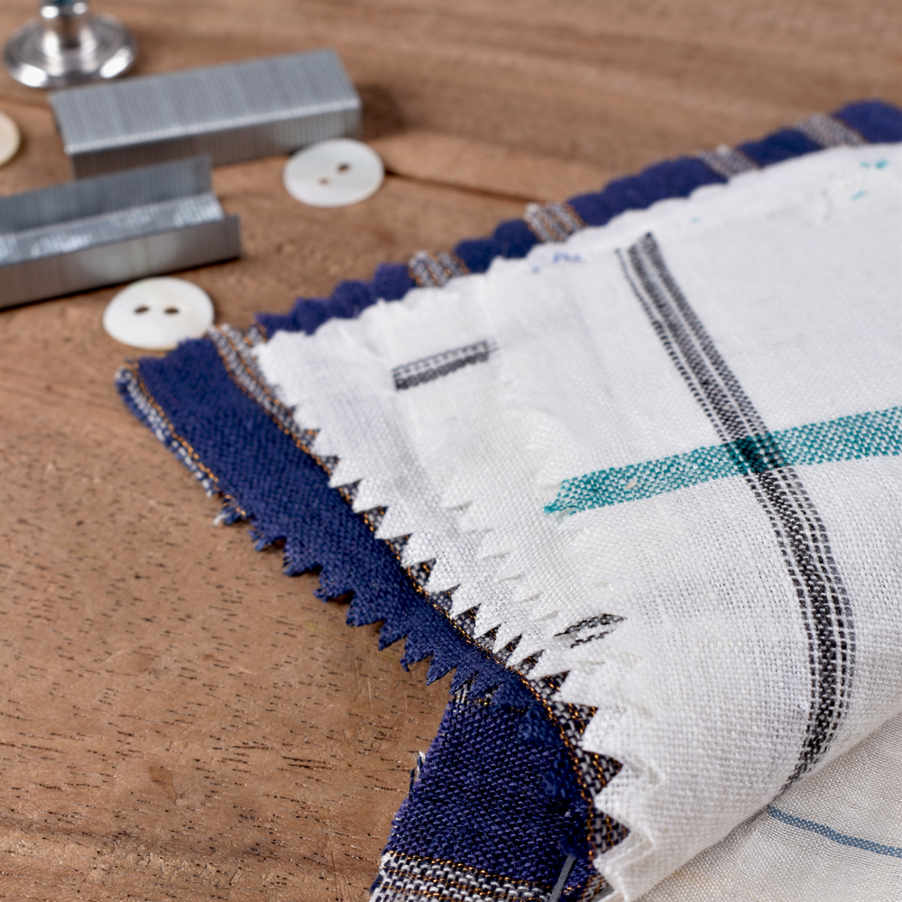 Linen Solids, Check & Stripe Fabric Swatches