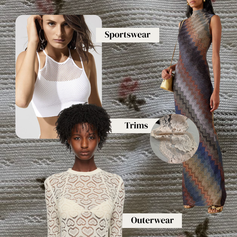 Close-up view of raschel knit fabric highlighting structure, durability, and surface texture