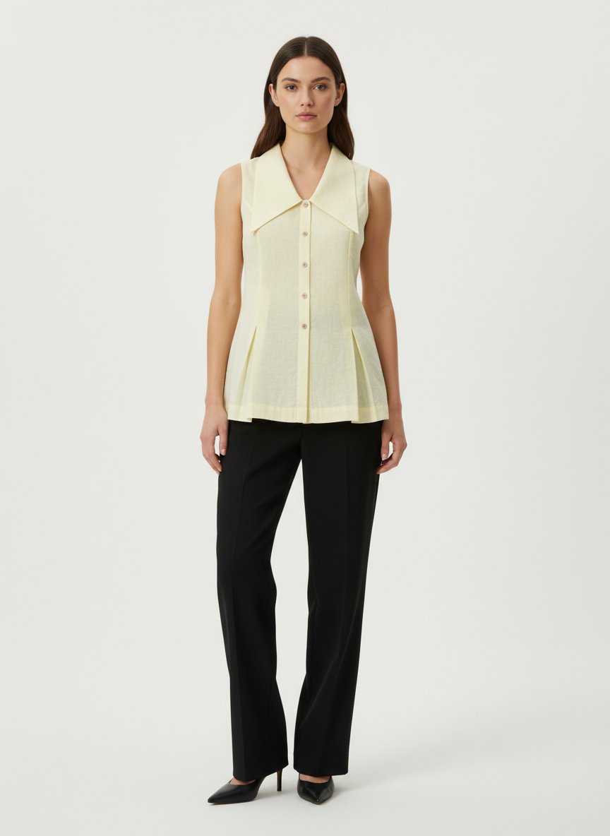 Lemonade Pleated Peplum Dress