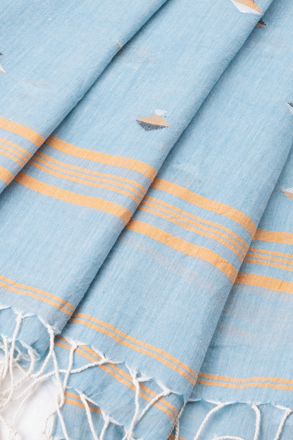 HANDWOVEN BLUE SCARF 96