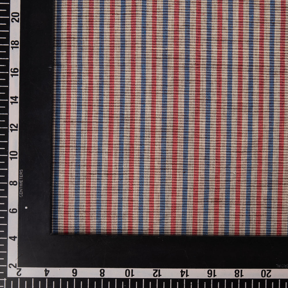 CHECK MULTICOLOUR PURE COTTON 88 GSM HANDWOVEN FABRIC 307