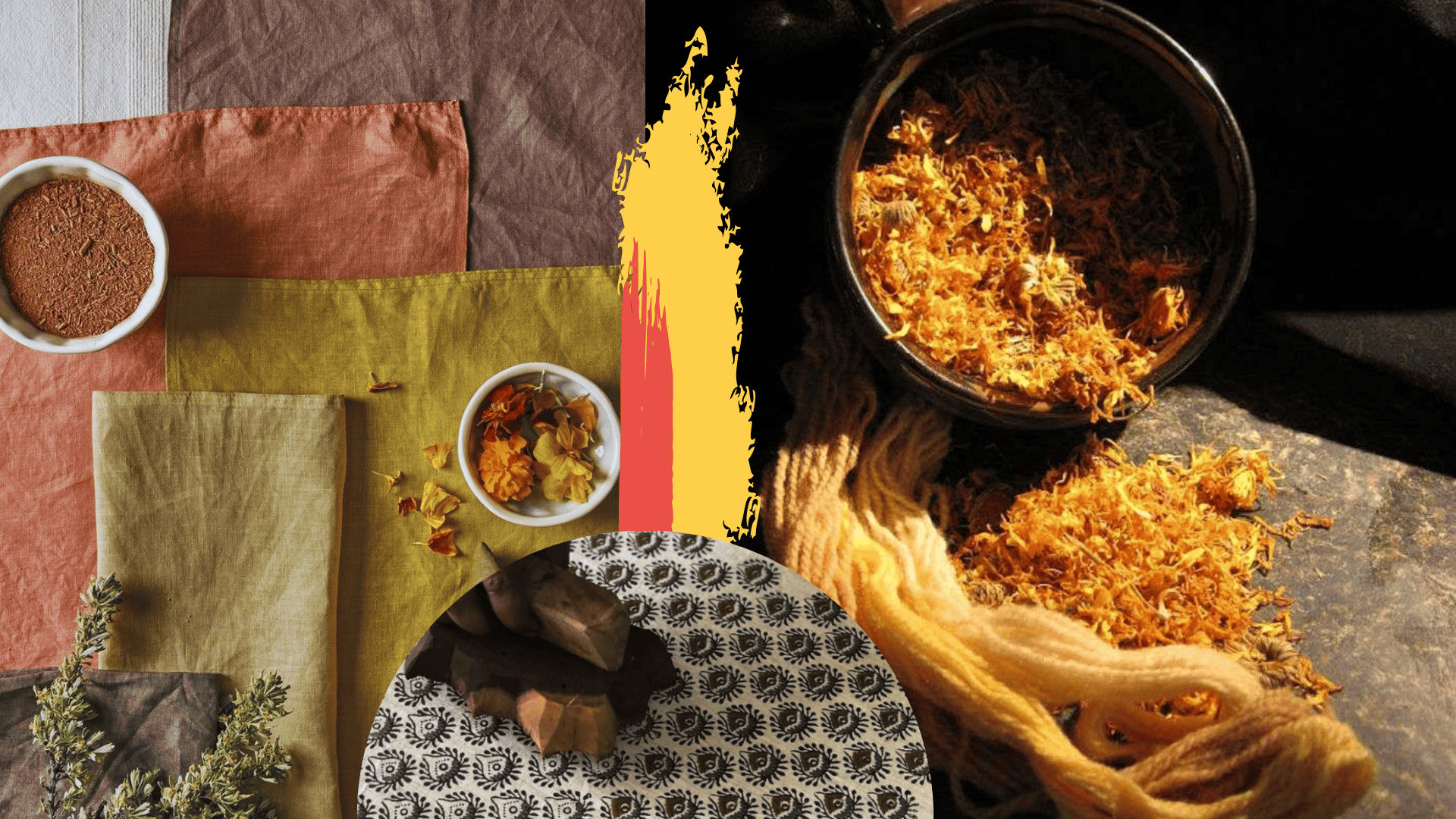 NATURALLY DYED BLOCK PRINTING
