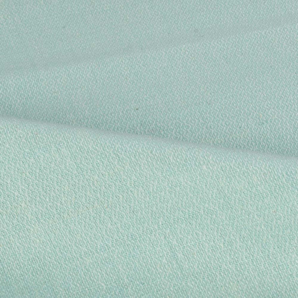 Aqua Diamond Twill Cotton Khadi 120 GSM Handwoven Fabric