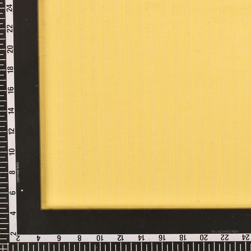 STRIPE YELLOW PURE COTTON 83 GSM HANDWOVEN FABRIC