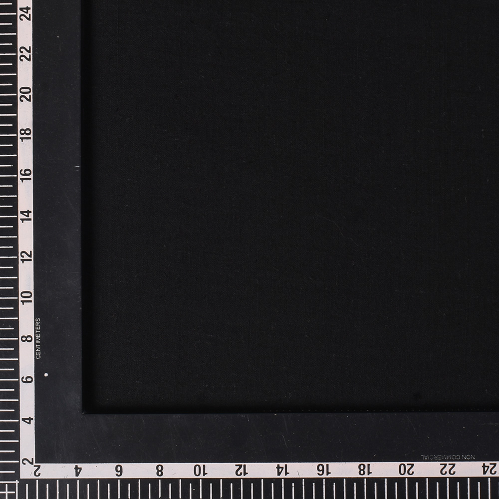 PLAIN BLACK PURE KHADI 90 GSM HANDWOVEN FABRIC
