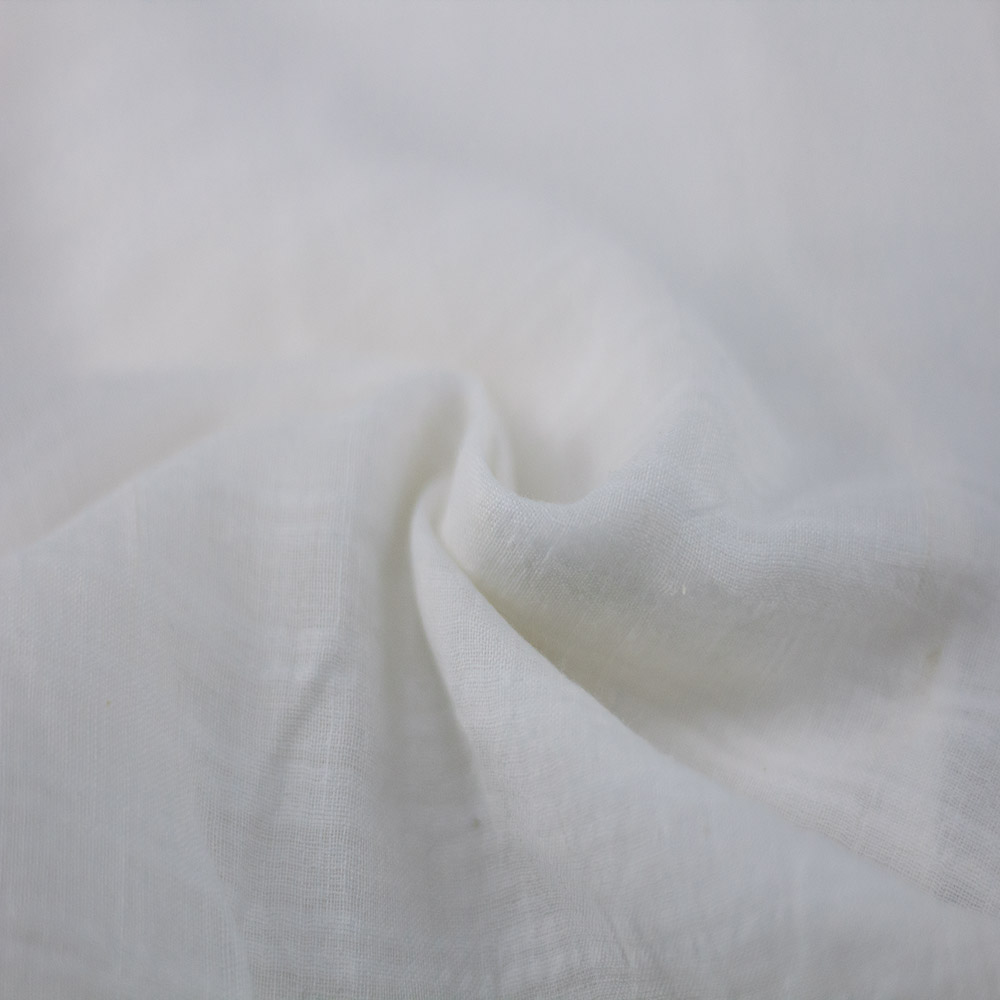 Geometric White Jamdani Pure Cotton Chiffon 55 GSM Fabric 46
