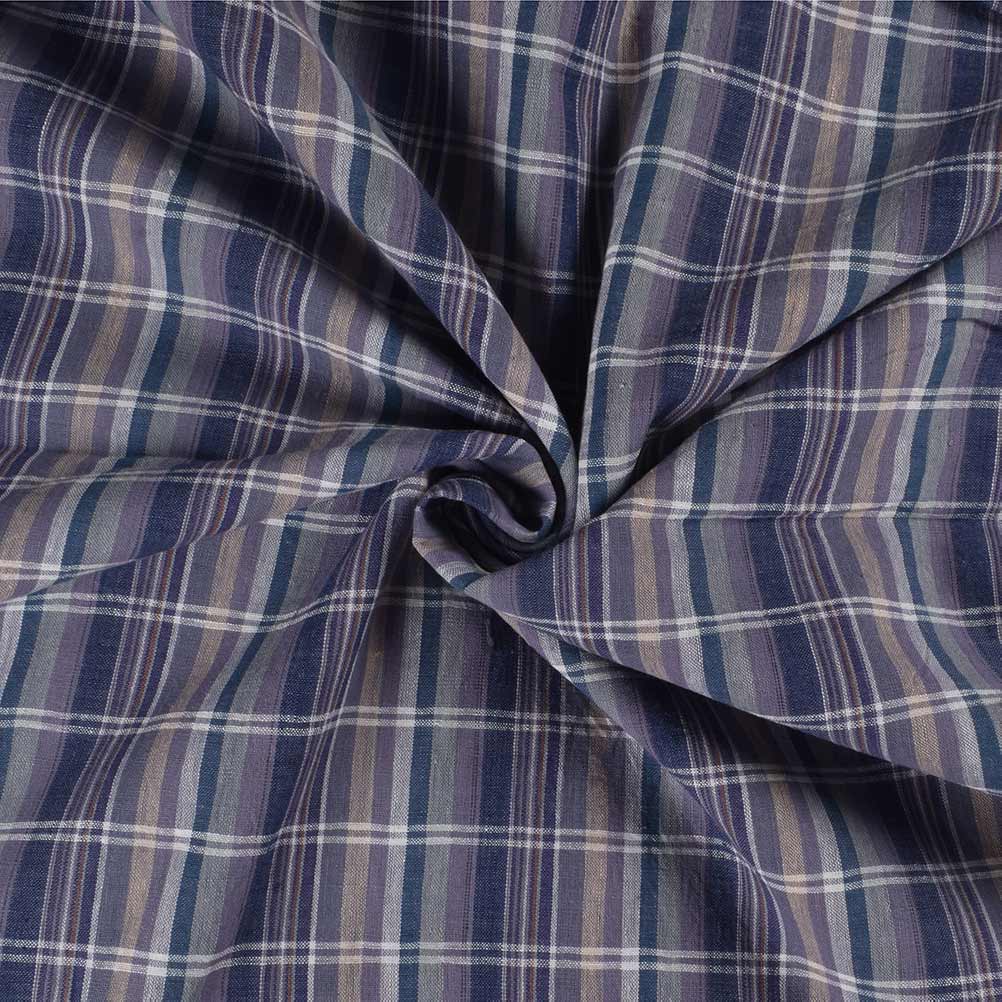 Check Multicolor Pure Cotton 98 GSM Handwoven Fabric