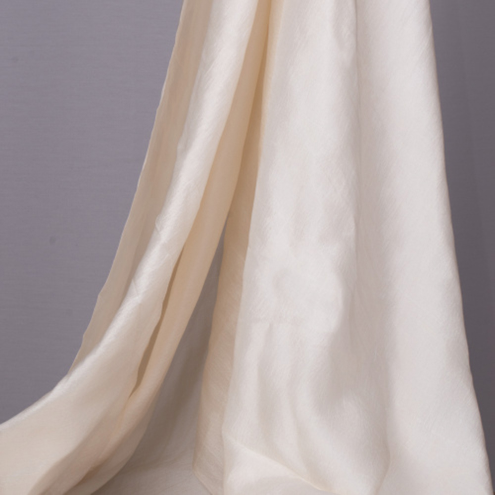Plain Natural Pure Mulberry Double Plyed Silk 64 GSM Handwoven Fabric