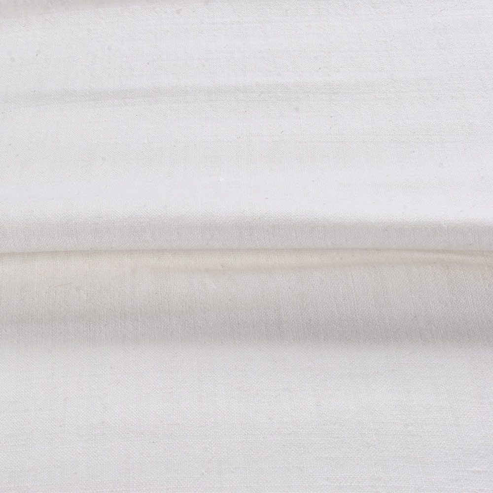 White Dyeable Plain Khadi 148 GSM Handspun & Handwoven Fabric