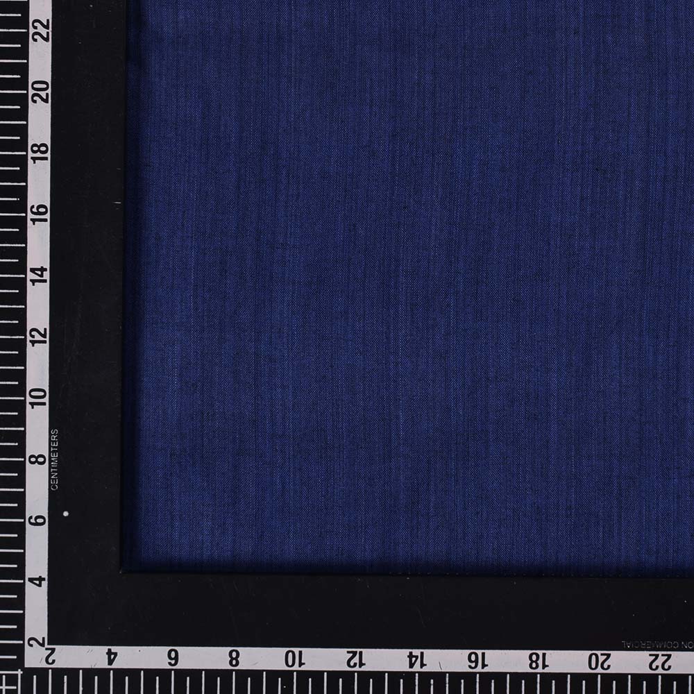 PLAIN BLUE PURE COTTON 92 GSM HANDWOVEN FABRIC Ak16