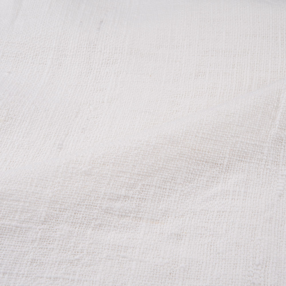 WHITE PLAIN KHADI 380 GSM HANDSPUN & HANDWOVEN FABRIC | BLEACHED WHITE & DYEABLE