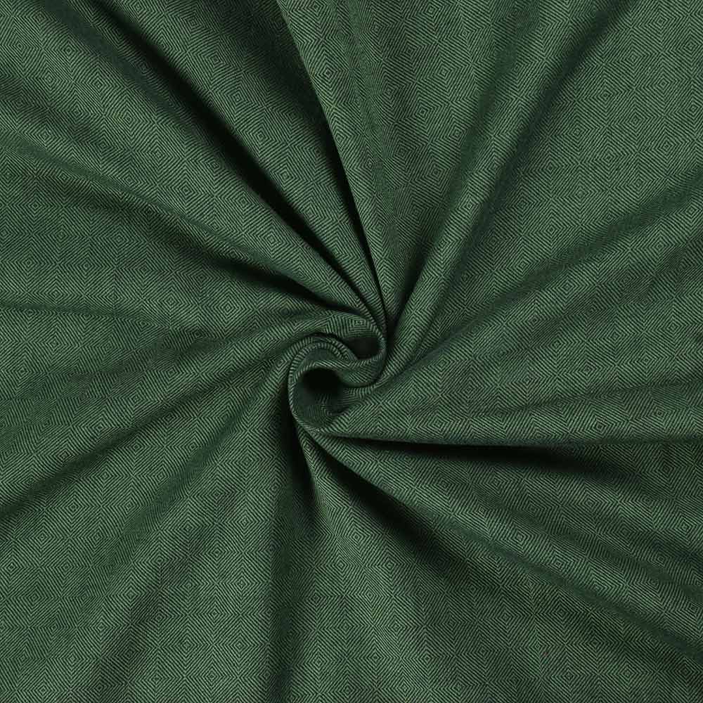 Green Diamond Twill Khadi Cotton 110 Fabric