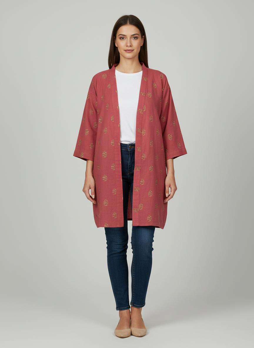 Jamdani Kimono jacket