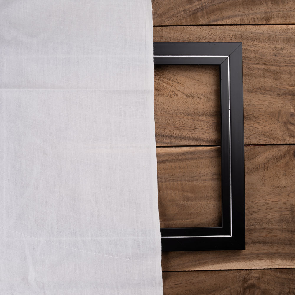 PLAIN WHITE NATURAL ORGANIC KHADI COTTON 107 GSM FABRIC