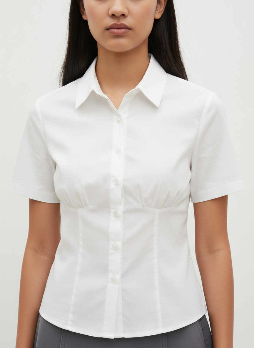 Half Sleeve Corset Shirt Top